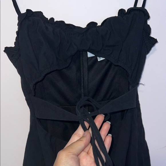Black Mini Cut Out Dress - Picture 1 of 5